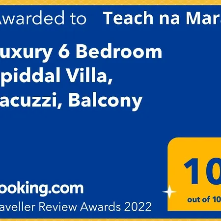 Luxury 6 Bedroom Spiddal Villa, Jacuzzi, Balcony فيلة